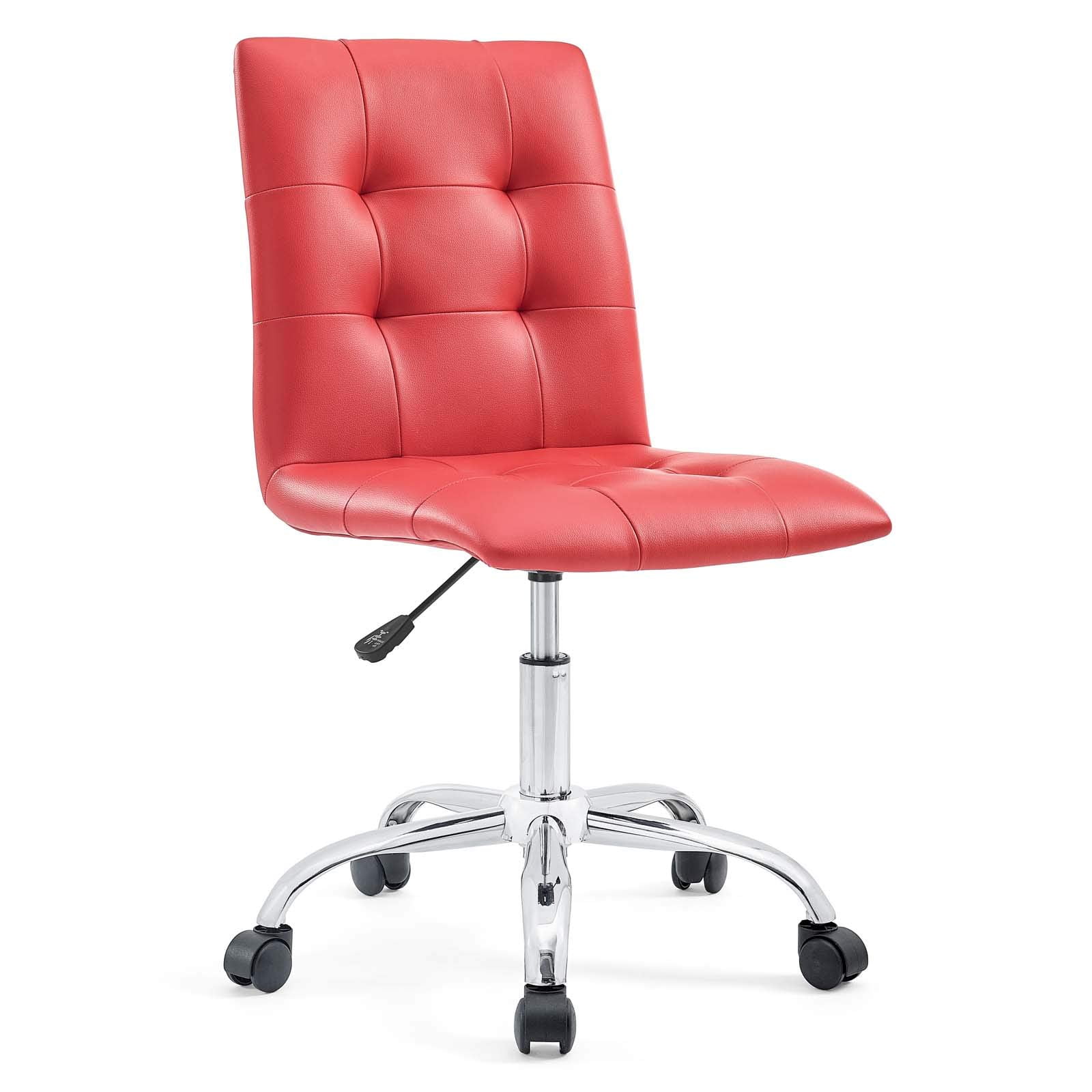 red tufted armless mid back product