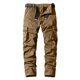 thumbnail image 2 of Pantalones tipo mono de poliéster y algodón para hombre - Cintura elástica - Liso - Diario/Trabajo - Todas las estaciones - Talla S-XXXL, 2 of 5