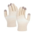 thumbnail image 2 of Unisex Thermal Knitted Gloves, Fleece Lined Winter Gloves with Five-Finger Design, Cold Weather Touchscreen Gloves for Men & Women, 2 of 4