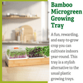 thumbnail image 3 of Gardener's Supply Company Bamboo Microgreen Growing Tray with Self-Watering Tray & Mats, 3 of 7