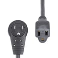 thumbnail image 5 of StarTech Power Extension Cord - 360 Rotating Flat Plug Extension Cord - NEMA 5-15p to NEMA 5-15R, 16 AWG, 125v/15a - UL Certified, 5 of 5
