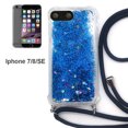 thumbnail image 2 of Estuche para teléfono con cordón para arenas movedizas anticaída de cuatro esquinas para iPhone 7/8/SE - arenas movedizas azul amor Adepaton 221028-4, 2 of 9