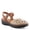 BEIGE MULTI, variant on Azmira Women’s Wedge Sandal Laser-cut Leather & Cushioned Footbed