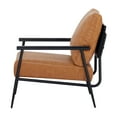 thumbnail image 6 of A&D Home Parker Vegan Leather Accent Chair, Camel, 6 of 8