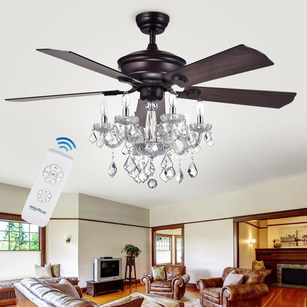 Warehouse Of Havorand 52 Inch 5, Can I Add A Chandelier To Ceiling Fan