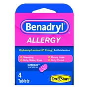 Benadryl Allergy Relief Ultratabs Tablets 4 Ea, 6 Pack