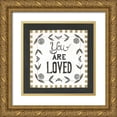 thumbnail image 1 of Shamp, Cindy 20x20 Gold Ornate Wood Framed with Double Matting Museum Art Print Titled - You Are Loved, 1 of 4