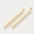 thumbnail image 2 of Brass Bar Pendants Rectangle Real 18K Gold Plated 30x2x2mm Hole: 0.8mm, 2 of 2