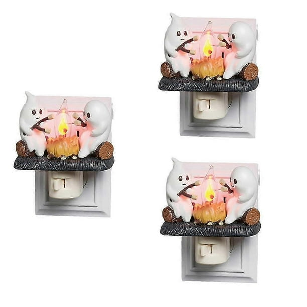 Ghost Bonfire Night Light,Ghost Night Light Add-On,LED Ghost Night Light,Fun Halloween Night Light I