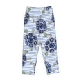 thumbnail image 4 of Bingfone Pajamas For Women,Turtle With Blue Stones Pajama Pants With Pockets-Small, 4 of 9
