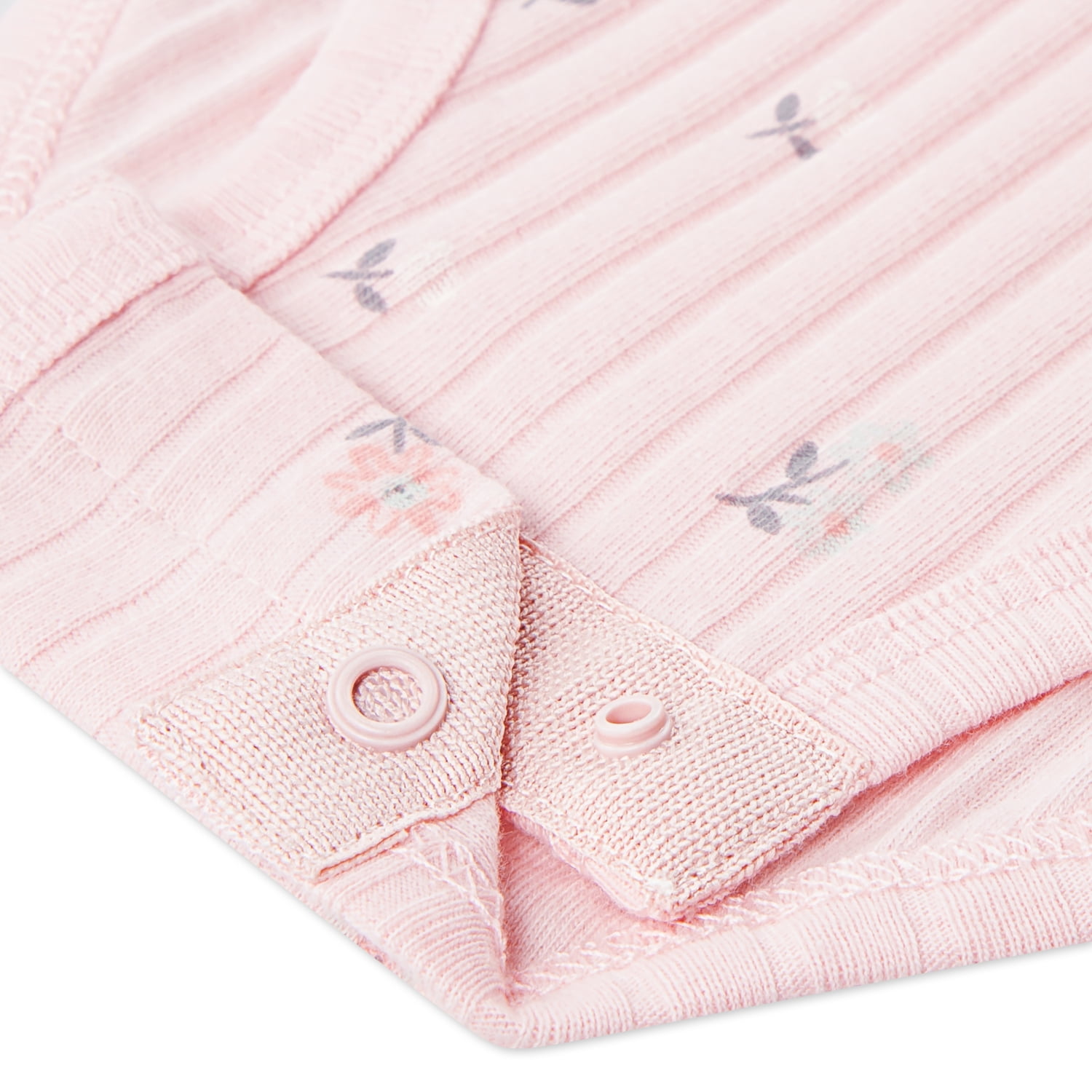 Huggies Baby Girls Printed 2pc Organic Cotton Bodysuit and Pant Set, Sizes NB-9M