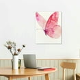 thumbnail image 3 of Shiartex Pink Butterfly Canvas Paintings Butterfly Wall Art for Girls Room Wall Decor Butterfly Colorful Butterfly Canvas Wall Art for Girls Bedroom and Living Room Decor 16x20 in/12x16 in, 3 of 5