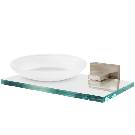 Alno A8430-SN Contemporary II Soap Holder with Dish Satin Nickel