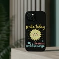 thumbnail image 4 of DistinctInk MagSafe Tough Case for Apple iPhone 14 (6.1" Screen) - Smile Today Tomorrow Could Be Worse - Wireless Charging Compatible, 4 of 6