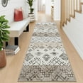 thumbnail image 2 of Garvee 2'x6' Runner Rug Vintage Boho Geometric Kitchen Rug Non Slip Bedroom Runner Rugs for Laundry Room, Beige Brown, 2 of 6