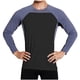 thumbnail image 2 of pstuiky camisa de manga larga para hombre, Camiseta de manga larga con cuello redondo para hombre, elástica, para entrenamiento físico, secado rápido y con protector solar. xxxl, 2 of 5