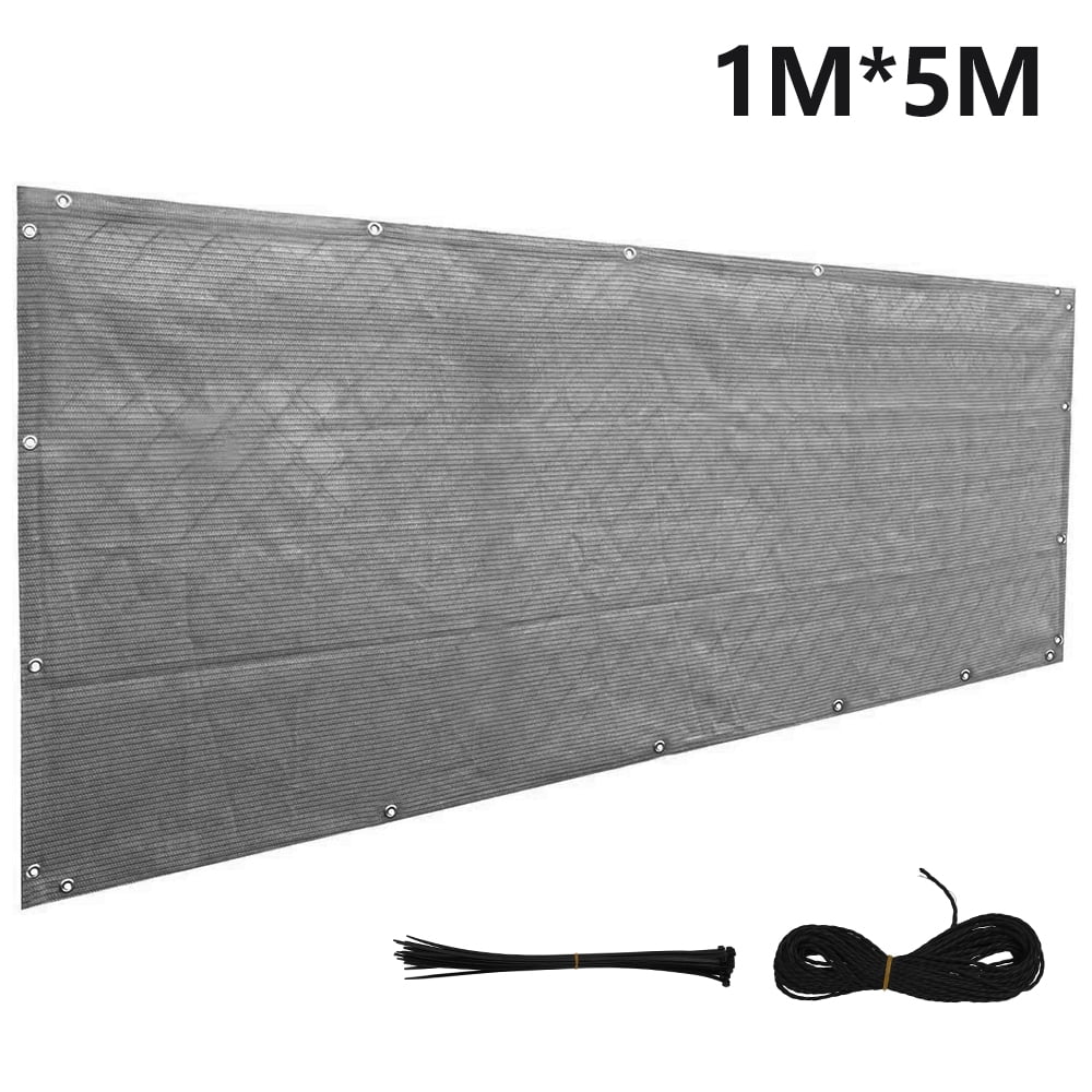 JTWEEN Balcony Privacy Screen 1x5M Balcony Safety Protection Cover