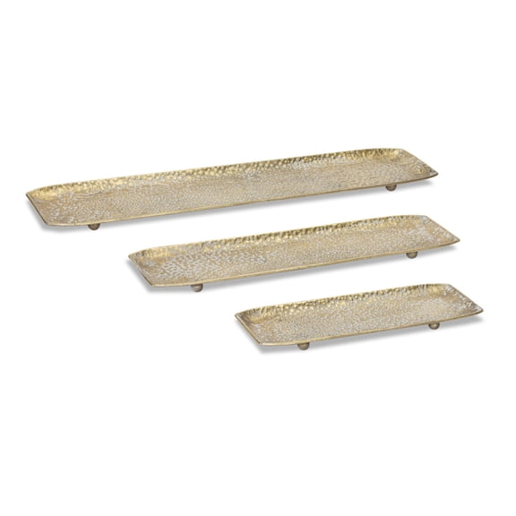 Melrose Set of 3 Rectangular Tabletop Display Trays 27.25"