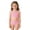 Pink, variant on Girls Bikini Swimsuit High Waist Two Piece With Removable Cup Padded Bottoms Teen Youth Swimwear Clothes