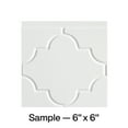 thumbnail image 1 of FASÄDE Monaco Decorative Vinyl Backsplash Panel in Gloss White (6X6 Inch Sample), 1 of 5