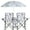 White coconut tree, variant on UBesGoo, Beach Chair,  Two Seat Portable Chair, Folding Chairs for Outside with Umbrella, Fishing Chair with Canopy, With Bag Gray