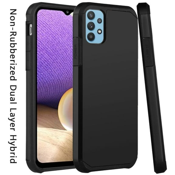 Case for Samsung Galaxy A52 5G Ultra Slim Heavy Duty [Dual Layer] Hybrid Shock Proof Protective Hard PC   Rubber TPU Phone Cover for Galaxy A52 by Xpm - Black