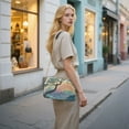 thumbnail image 7 of FORMRS Women Crossbody Purse with Chain Strap Vegan Leather Shoulder Handbag, Pine Tree Rainbow, 7 of 7
