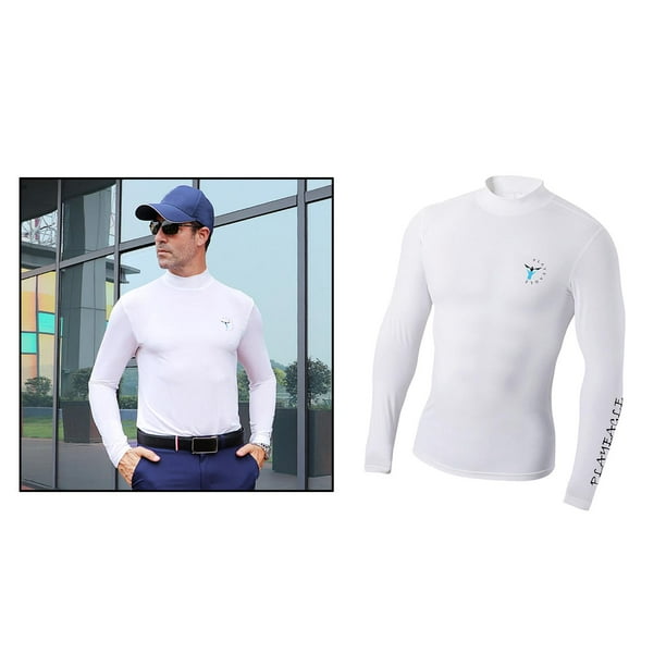 Breathable Men Golf Sunscreen Shirt Sun Protection for Fitness