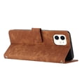 thumbnail image 4 of for iPhone 11 Wallet Case, Classic PU Leather Shockproof Folio Flip Stand Magnetic Closure Money Pocket Simple Business Purse Card Slots Case Cover for iPhone 11, Brown, 4 of 12