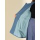 thumbnail image 5 of Abrigos de invierno para mujeres de tallas grandes Agnes Orinda, con solapa muesca, abotonado simple, elegante abrigo largo tipo trench con bolsillo 2X azul, 5 of 7