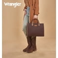 thumbnail image 3 of Wrangler Laptop Tote Bag for Women,15.6inch Carry All Work Laptop BagTote Bag with Water Bottle Bag Holder Nurse Bag Travel Essentials,Coffee-Camel, 3 of 7
