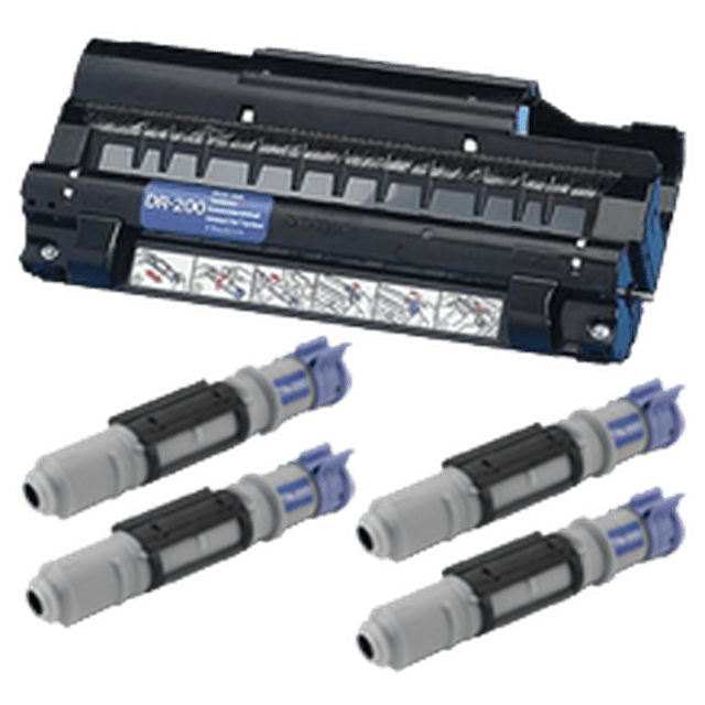 Zoomtoner Compatible Brother IntelliFax 2750 Brother DR200 & TN200 x4 drum Unit / laser Toner Cartridge Combo Pack