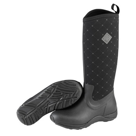 muck boot women's arctic adventure prints snow boot, black, 6 regular (Best Adventure Touring Boots)