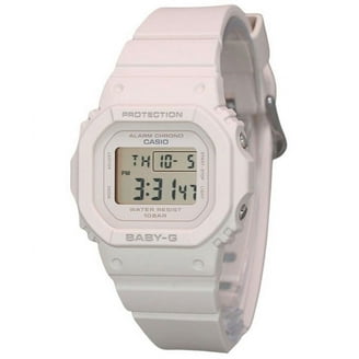 Casio Women's Baby-G Analog-Digital, Waterproof White and Rose