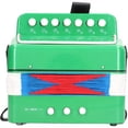 thumbnail image 2 of KEINXS Accordéon Musical en Plastique ABS 7 Tons Adapté pour 5 Ans et Plus Instrument de Comptines (Vert), 2 of 7