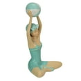 thumbnail image 2 of Fancy That Retro Beach Girl With Ball Sage Green Polka Dot Swimsuit Figurine, 2 of 5