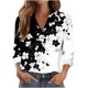 thumbnail image 3 of TaTaai Women Long Sleeve Collared Casual Printed Shirt Button Down Top Ladies Office Commute Daily Wear Soft Comfortable Non See Through Versatile Blouse Gift, 3 of 6