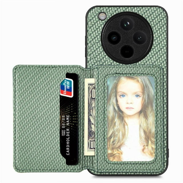 Case For FOXDOCK OPPO Find X8 Pro Stand Function RFID Blocking Magnetic Card Holder Complete Camera Safety