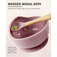 thumbnail image 5 of Silicone Baby Bowls with Spoon, 2PCS Baby Feeding Set Suction Bowls for Kids Toddlers -BPA Free-Baby Dishes Utensils, 5 of 7