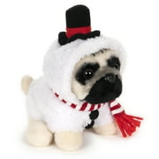GUND Doug the Pug Snowman Holiday Plush Stuffed Animal Dog, 5