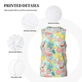 thumbnail image 3 of Xecao Bright Peach print basketball shirt for both men and women, a unisex basketball jersey perfect for theme parties-Medium, 3 of 6