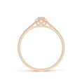 thumbnail image 2 of ANGARA Natural Diamond Halo Engagement Ring in 14K Rose Gold for Women (Size-4x3mm| Color-I-J| Clarity-I1-I2) | April Birthstone, Anniversary, Jewelry Gift for Women | Natural Diamond Ring, 2 of 9