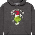 thumbnail image 3 of Dr. Seuss - Santa Grinch - Men's Pullover Hooded Fleece Sweatshirt, 3 of 5
