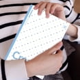 thumbnail image 6 of Polka Dot Minimalist B5 Lined Notebook, Pastel Edge Soft Cover Writing Journal, 40 Sheets 5mm Ruled Plain Dot Print Memo Pad, Thick Ink Proof Paper Portable Work Notepad, Lightweight Stylish Book, 6 of 6