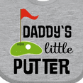 thumbnail image 4 of Inktastic Daddy Little Putter Mini Golf Boys or Girls Baby Bib, 4 of 4