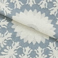 thumbnail image 2 of BNM Cotton Blend Classic Medallion Bedspread Set, King, Cerulean Blue, 2 of 5