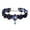 Blue, variant on Gothic Lace Choker Necklace for Women Clavicle Chain Elegant Black Lace Jewelry with Rhinestones,14.57 inch,Pink