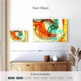 thumbnail image 4 of Elephant Stock Energy Dynamic Abstract Wall Art - Horizontal Canvas Wall Art - Living Room Wall Decor - Abstract Canvas - Orange And Turquoise Decor - 12" x 8", 4 of 8