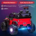 thumbnail image 5 of EastVita Kids 24V Ride on Car with Electric Remote Control Dual Drive Power Ride on Toys 2 Seats SUV Truck Wheels Vehicle with Control Bluetooth USB Mp3 Headlight, 5 of 9