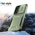 thumbnail image 6 of for Samsung Galaxy S23 Rugged Case, Heavy Duty Hard PC Protective Shockproof Cover with Lens Sliding Camera Cover Upgraded Drop Resistant Protective Phone Case for Samsung Galaxy S23, Darkgreen, 6 of 7